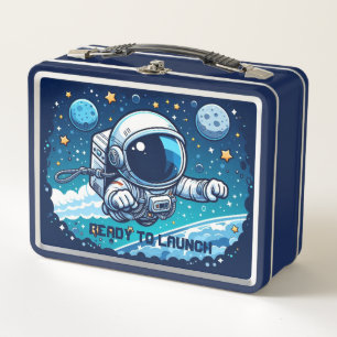 Astronautenabenteuerlunch Metall Brotdose