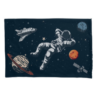 Astronautenabkühlung im Weltraum Kissenbezug