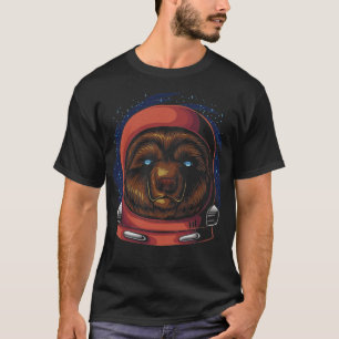 Astronautenbär Helmet Space Teddy Star T-Shirt