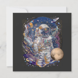 Astronautendesign Einladung