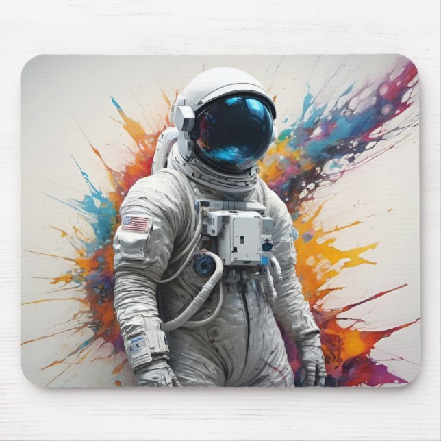 Astronautenfarbschlassel Mousepad (Vorne)