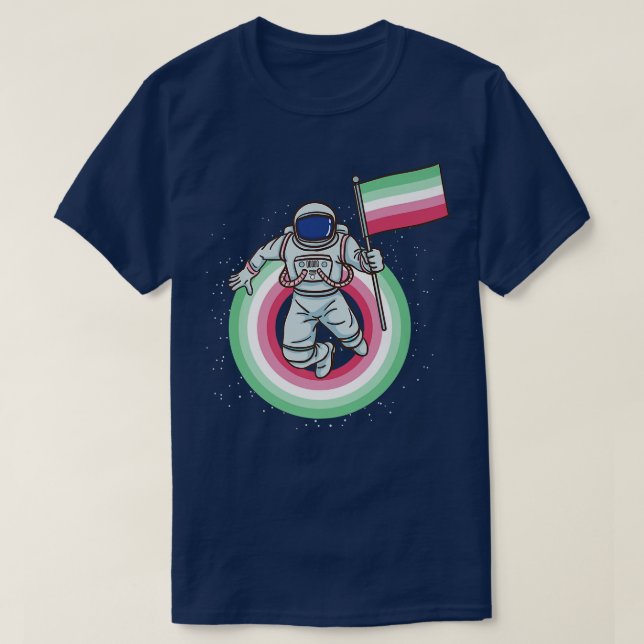 Astronautenflagge T-Shirt (Design vorne)
