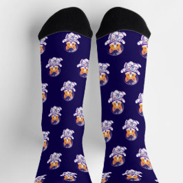 Astronautenhund Niedlicher Hundedesign Socken