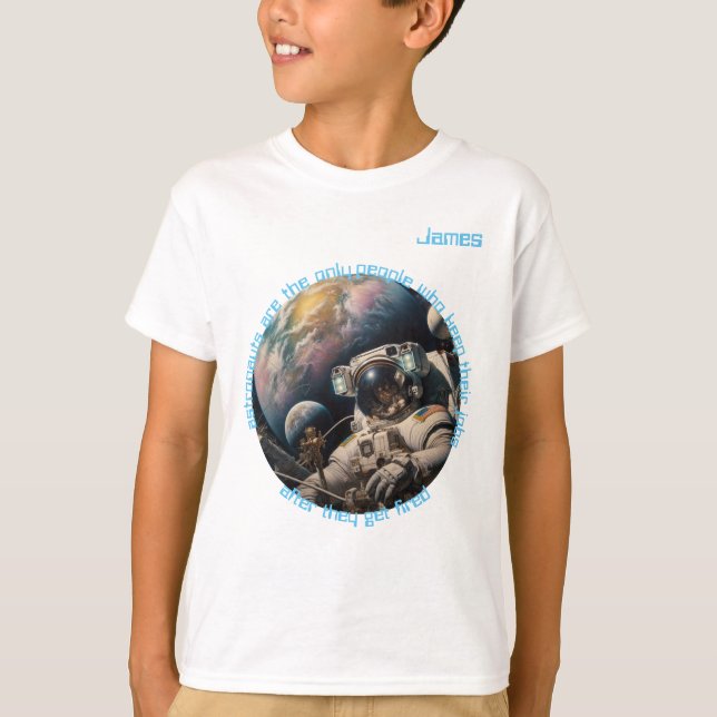 Astronautenjunge T-Shirt (Vorderseite)