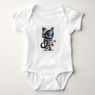 Astronautenkatze Baby Strampler