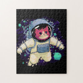 Astronautenkatze farbig