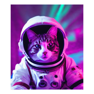 Astronautenkatze Fotodruck