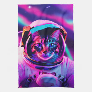 Astronautenkatze Geschirrtuch