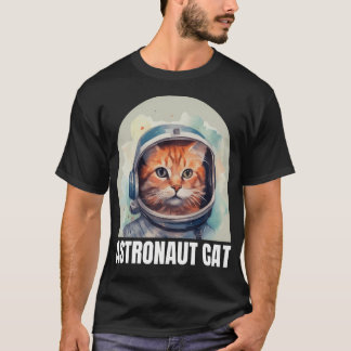 Astronautenkatze Großlogos T-Shirt