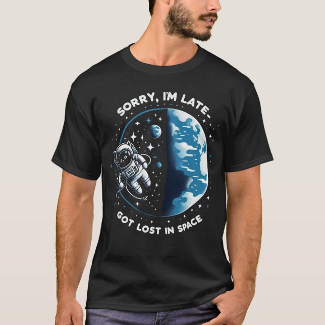Astronautenkatze: im Weltraum verloren T-Shirt (Vorderseite)