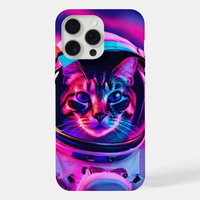 Astronautenkatze iPhone 15 Pro Max Hülle (Rückseite)