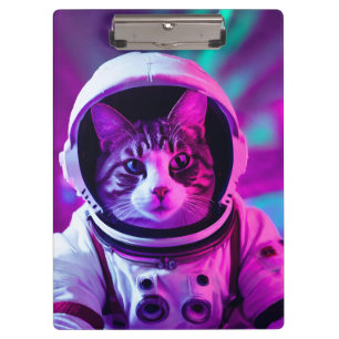 Astronautenkatze Klemmbrett