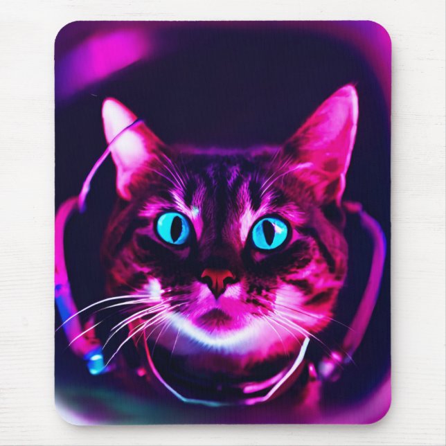 Astronautenkatze Mousepad (Vorne)