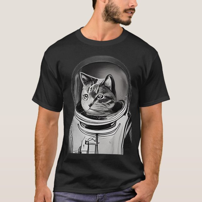 Astronautenkatze T-Shirt (Vorderseite)