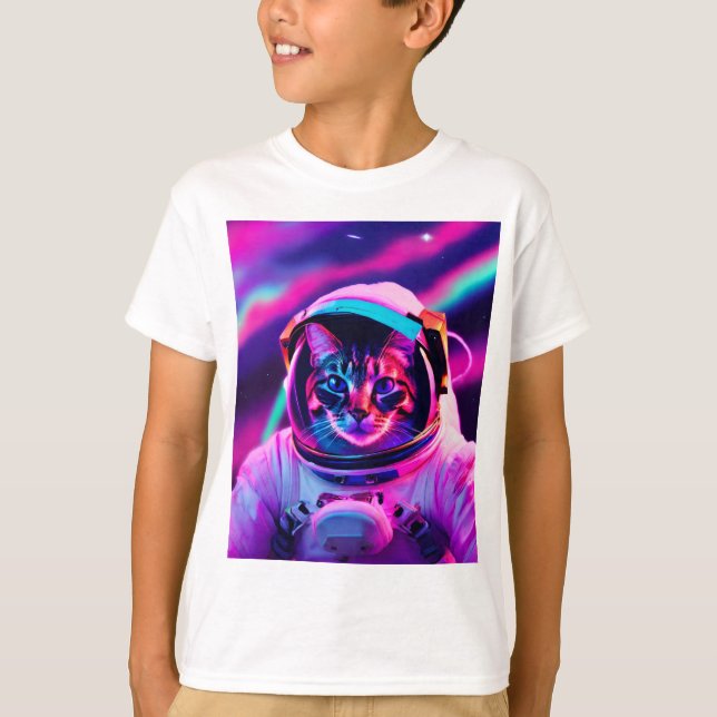 Astronautenkatze T-Shirt (Vorderseite)