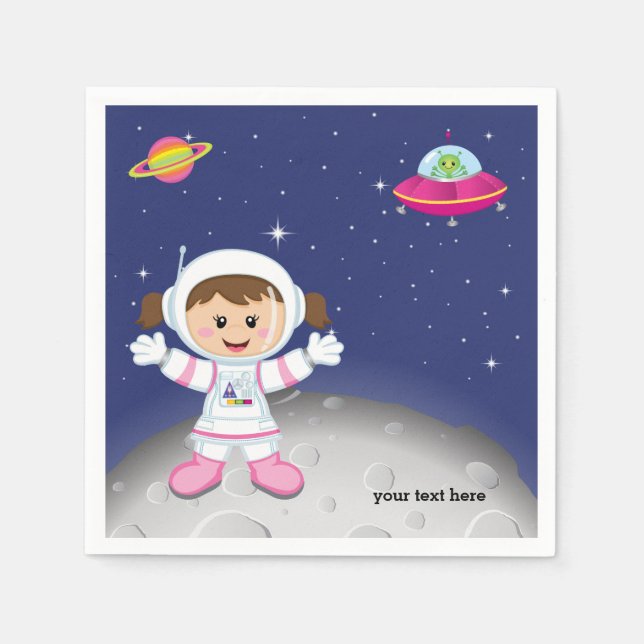 Astronautenkollege Serviette (Vorderseite)