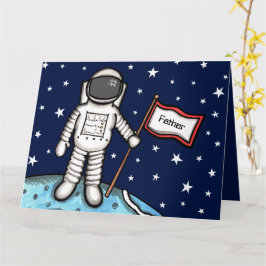 Astronautenkosmische Tageskarte des benutzerdefini Karte