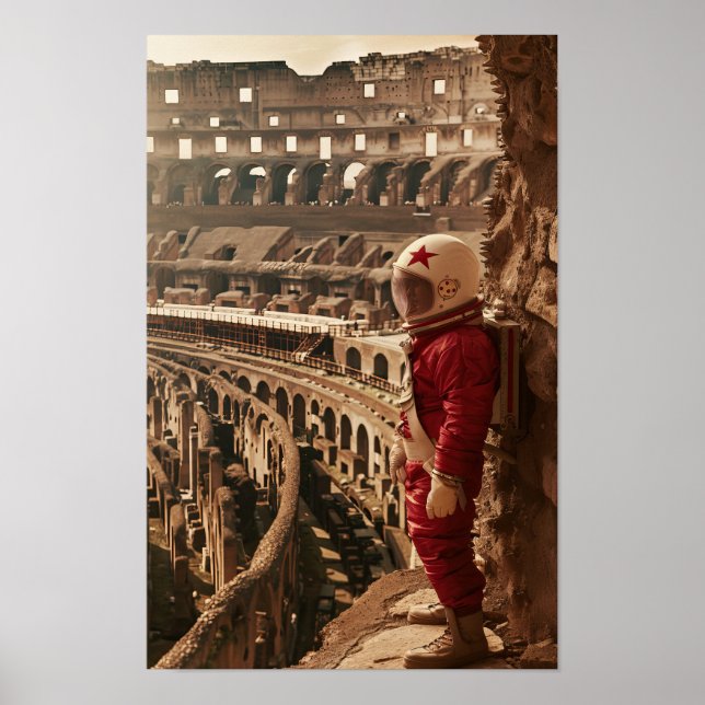 Astronautenlandschaften der Sowjetunion im Kosmos Poster (Vorne)