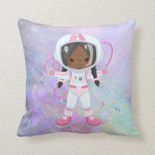 Astronautenmädchen Outer Space Kissen