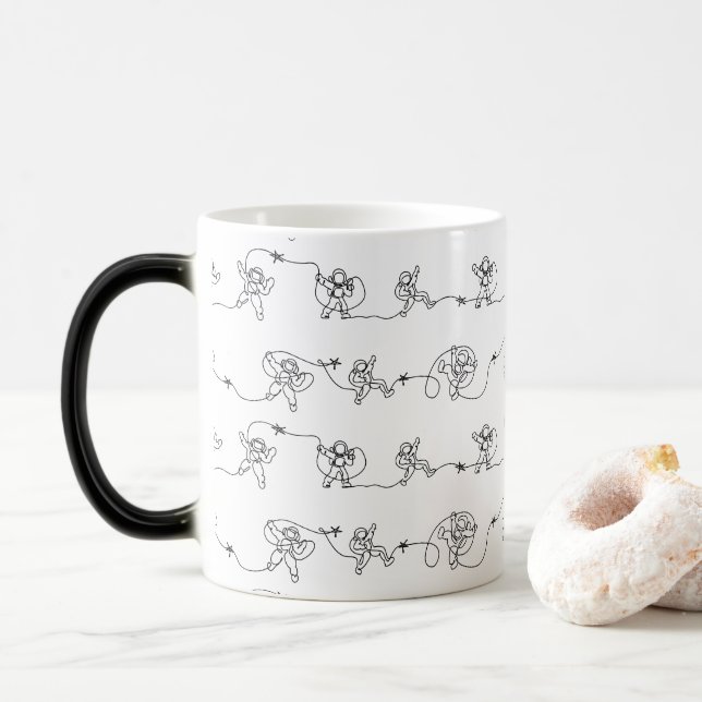 Astronautenmagie-Tasse Verwandlungstasse (Mit Donut)