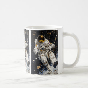 Astronautenmalerei Kaffeetasse
