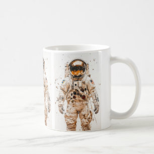 Astronautenmalerei Kaffeetasse