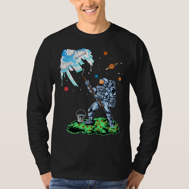 Astronautenmalerei T-Shirt (Vorderseite)