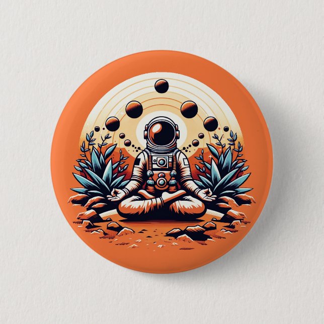 Astronautenmeditation - Kosmische Zen und innere R Button (Vorderseite)