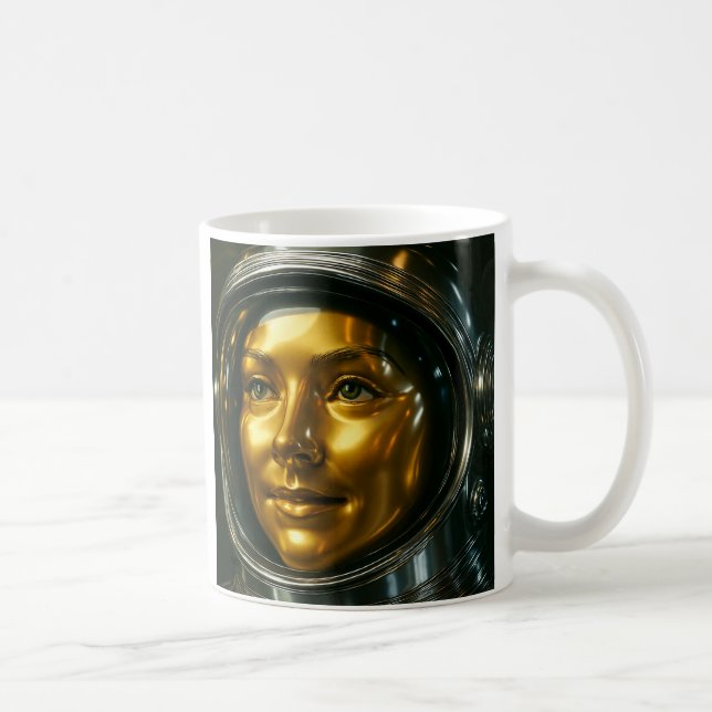 Astronautenporträt Kaffeetasse (Rechts)