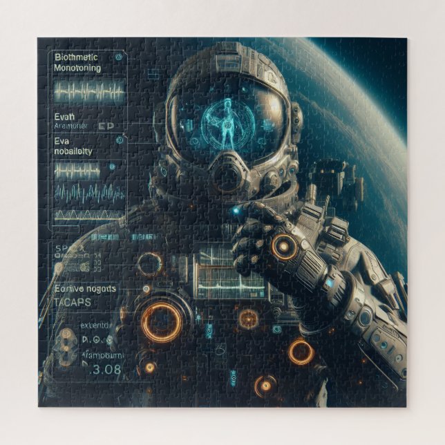 Astronautenpuzzle (Vertikal)