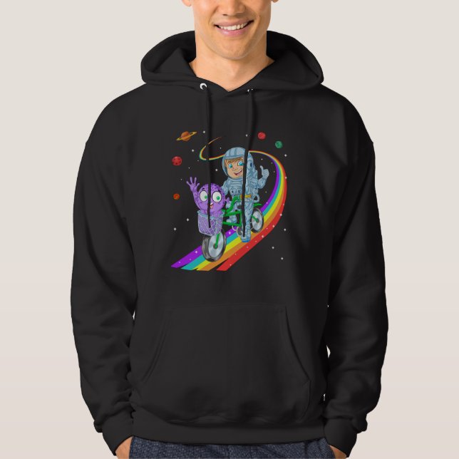 Astronautenrad Hoodie (Vorderseite)