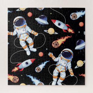 Astronautenrakete: Vintager Weltraum Nahtloses Mus