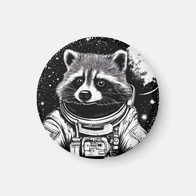 Astronautenrakkos Magnet (Vorne)