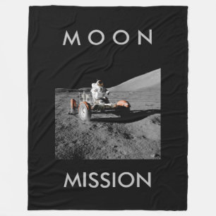 Astronautenraum der Mond-Buggy Fleecedecke