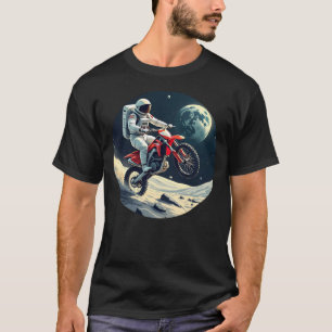Astronautenreitmotocross auf dem Mond T-Shirt