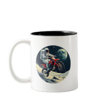 Astronautenreitmotocross auf dem Mond