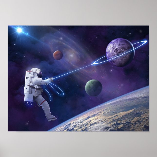 Astronautensättigung Poster (Vorne)