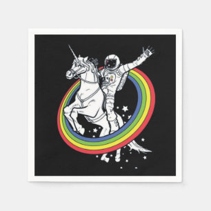 Astronautenschiff Unicorn Serviette
