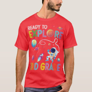 Astronautenschüler zurück in die Schule, bereit fü T-Shirt