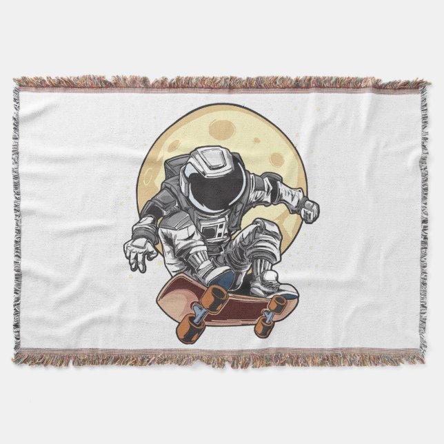 Astronautenskateboard Decke (Vorderseite)