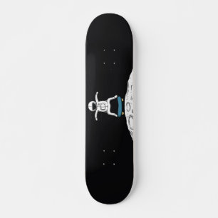 Astronautenskateboarding auf dem Mond Skateboard