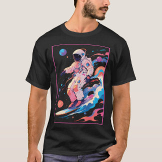 Astronautensurfen im Weltraum T-Shirt