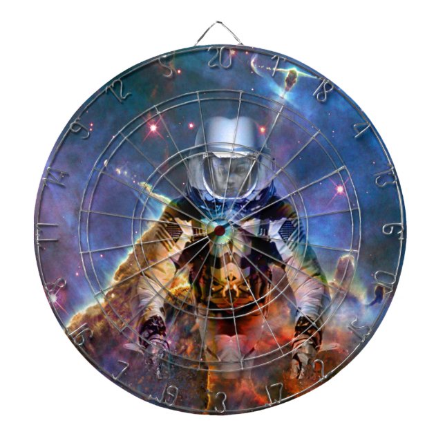 Astronautenzersplitterung Dartscheibe (vorne)