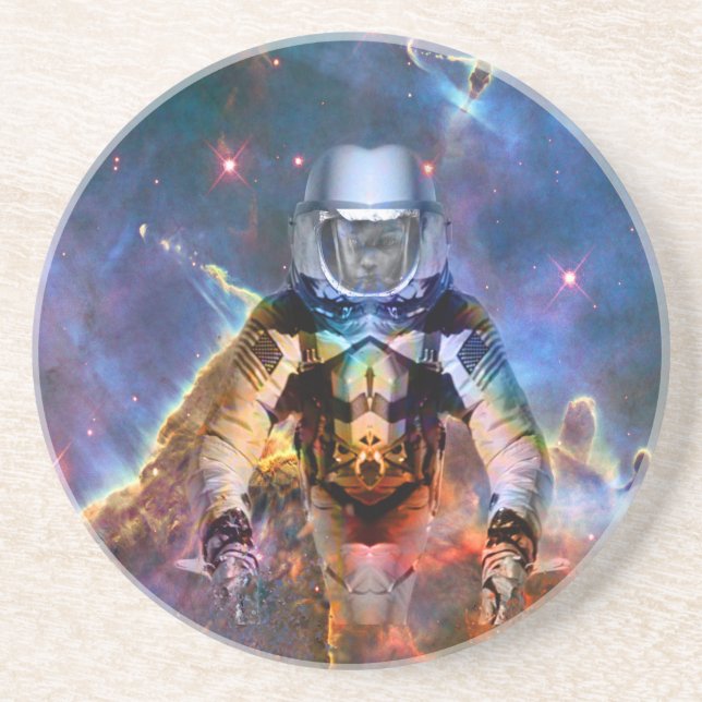 Astronautenzersplitterung Getränkeuntersetzer (Vorne)