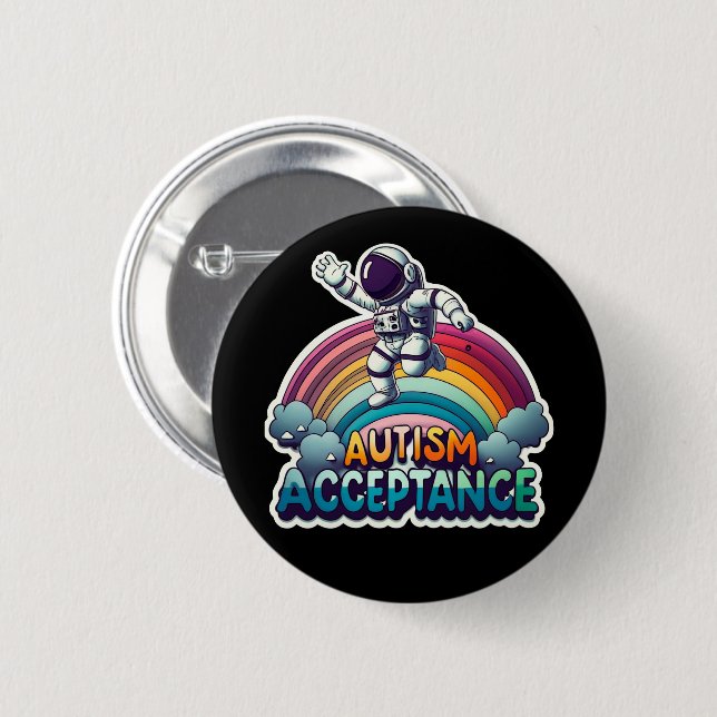 Astronautin Button (Vorne & Hinten)