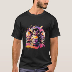 Astronautin Cat Space Cat Galaxy Kitten T-Shirt