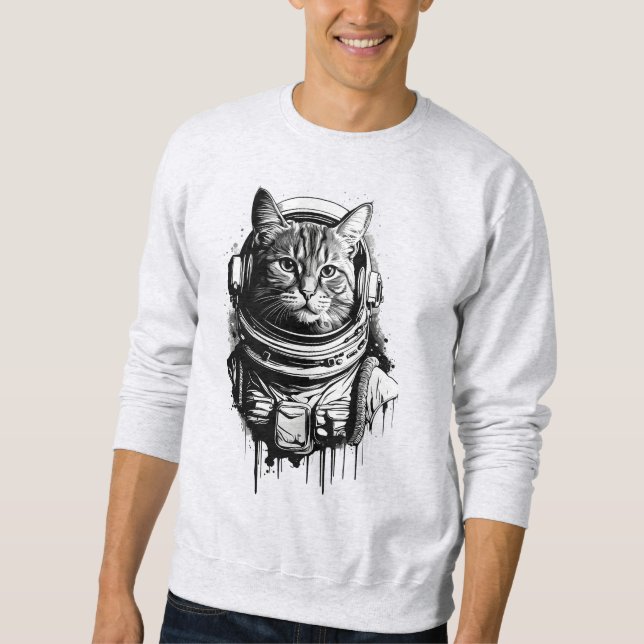 Astronautin Cinett Art Sweatshirt (Vorderseite)