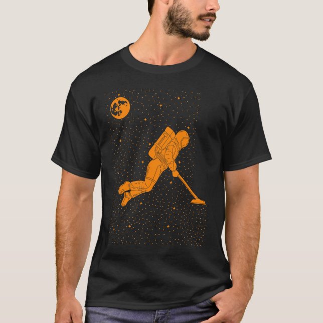 Astronautin für Männer Frauen Raumvakuum T-Shirt (Vorderseite)