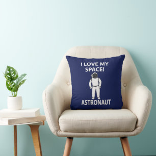 Astronautin I Liebe mein Raumfahrer Kissen