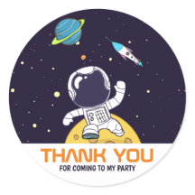 Astronautin im Weltraum Vielen Dank